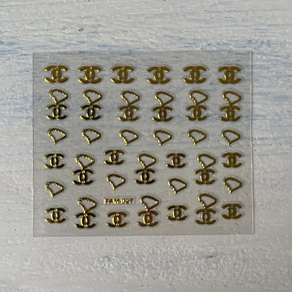 Gold Nail Decals
